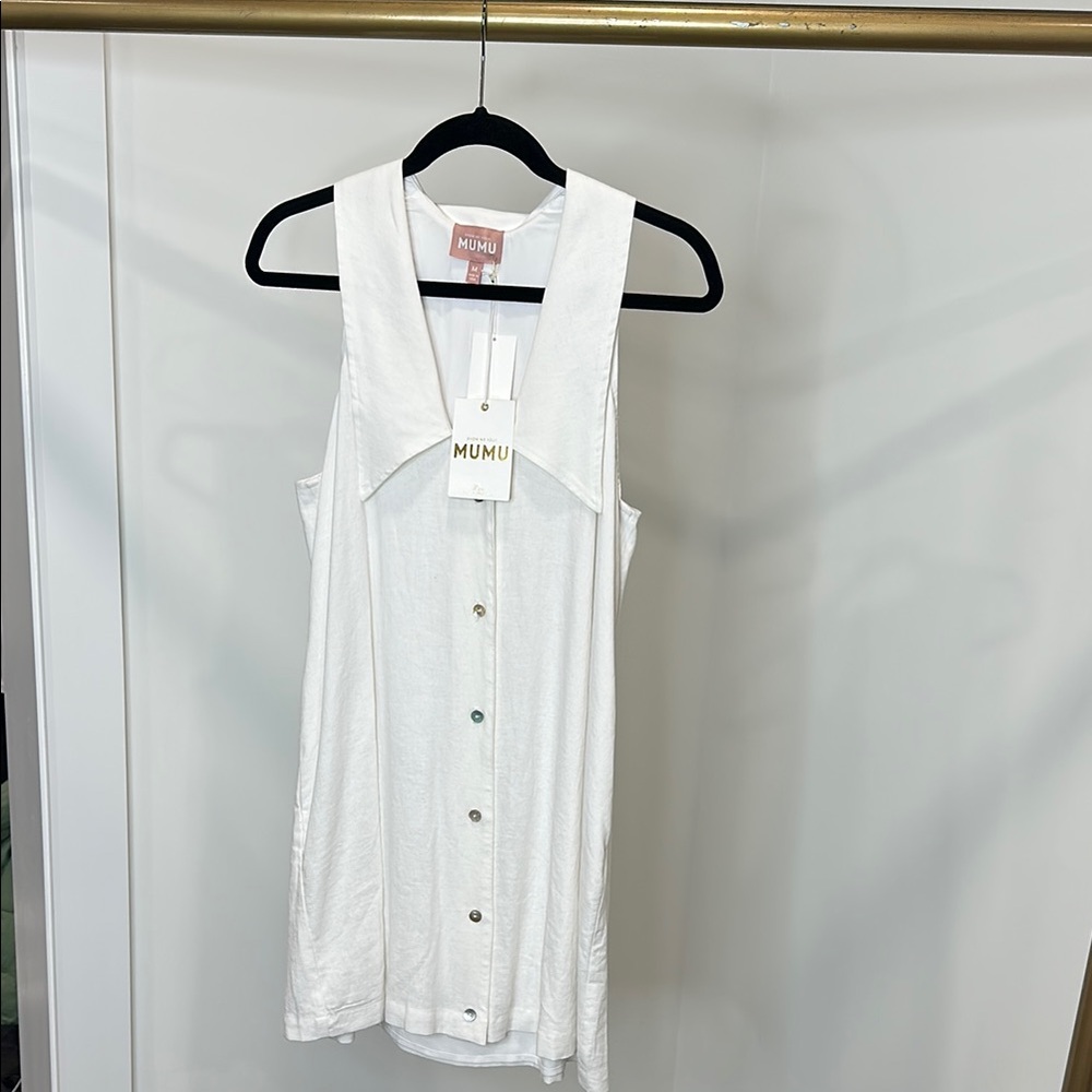 NWT Show me your Mumu white dress- Shirley Mini